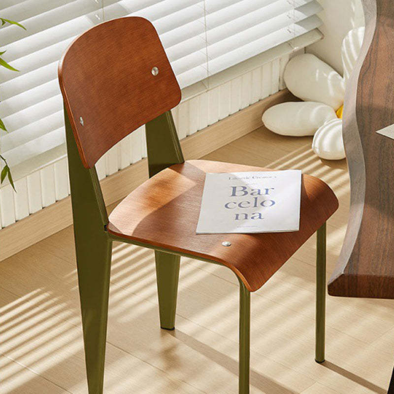 Vintage Rectangular Wood Chair