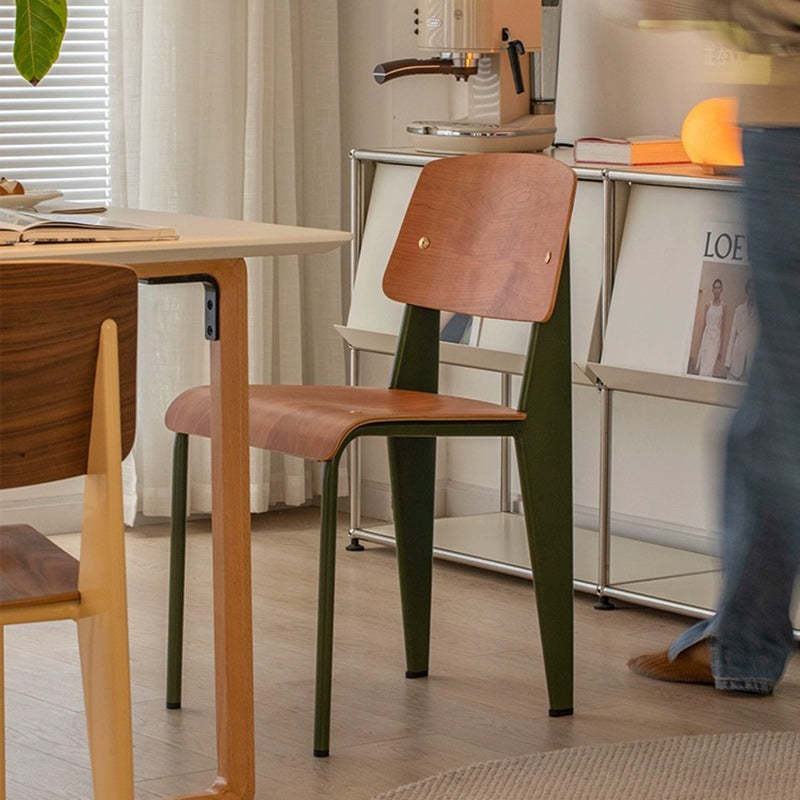 Vintage Rectangular Wood Chair