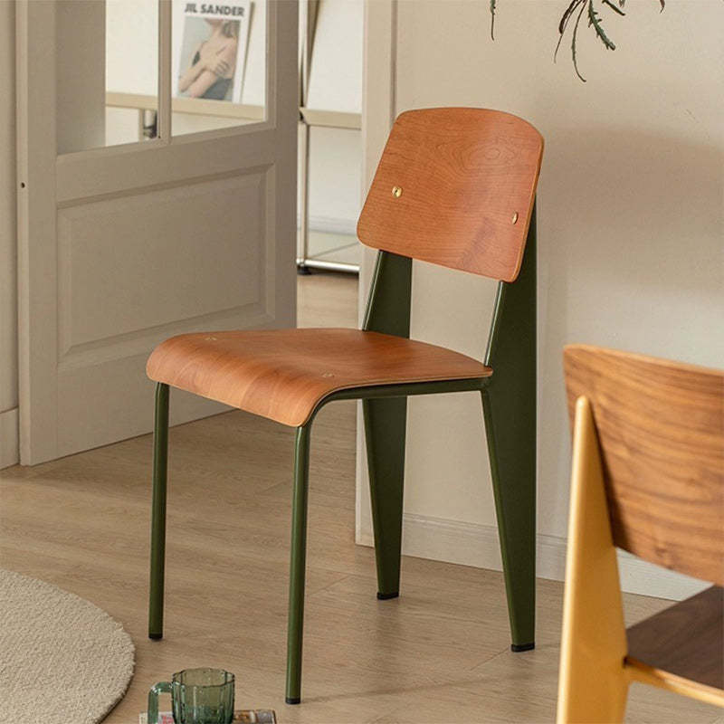 Vintage Rectangular Wood Chair