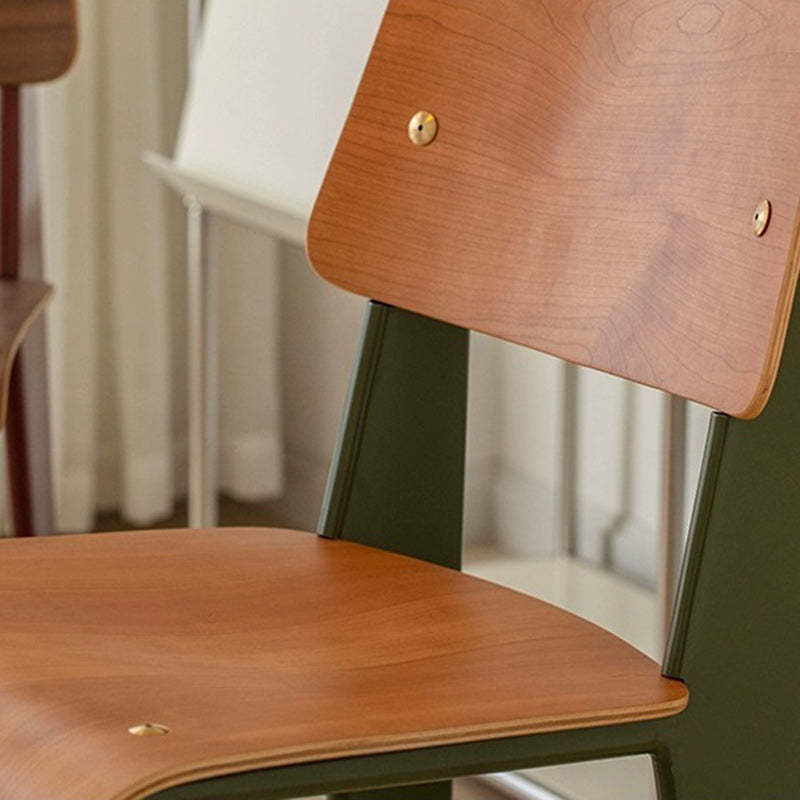 Vintage Rectangular Wood Chair