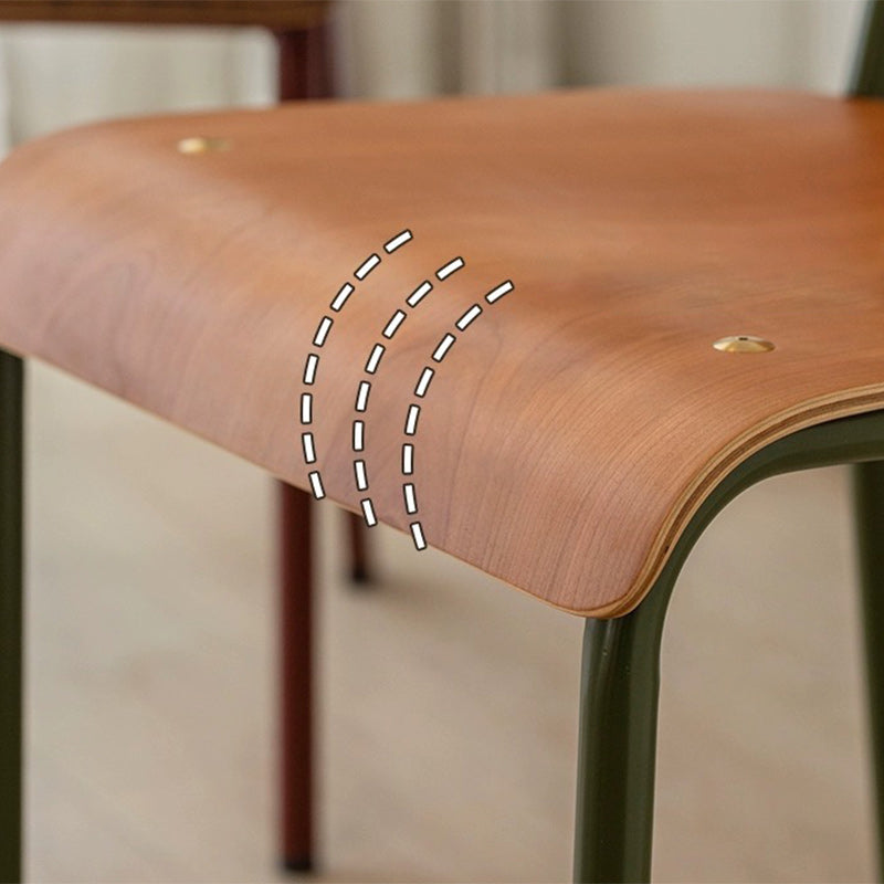 Vintage Rectangular Wood Chair
