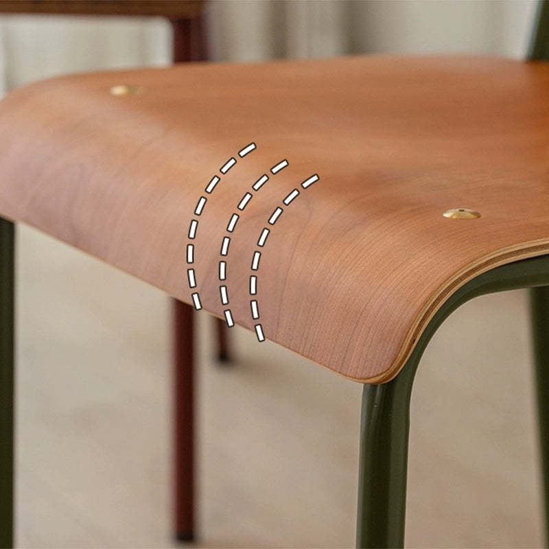 Vintage Rectangular Wood Chair