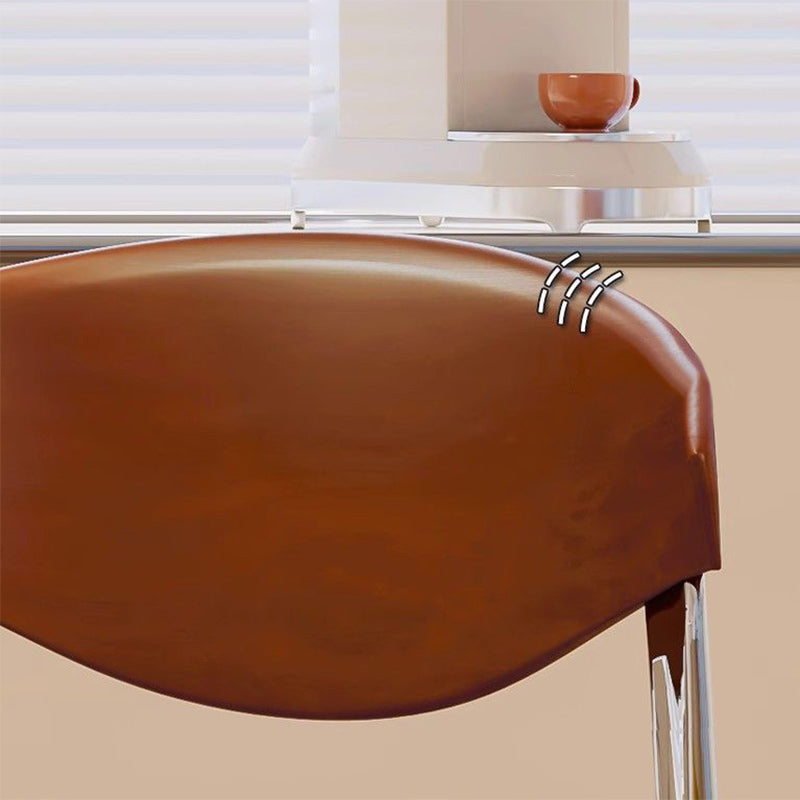 Vintage Velvet Steel Wood Chair