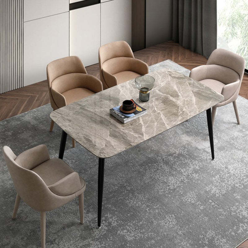 Minimalist Leather Steel Armchair