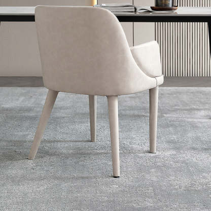 Minimalist Leather Steel Armchair