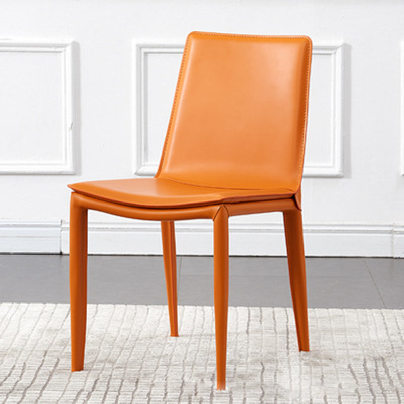 Contemporary Leather Steel Chair