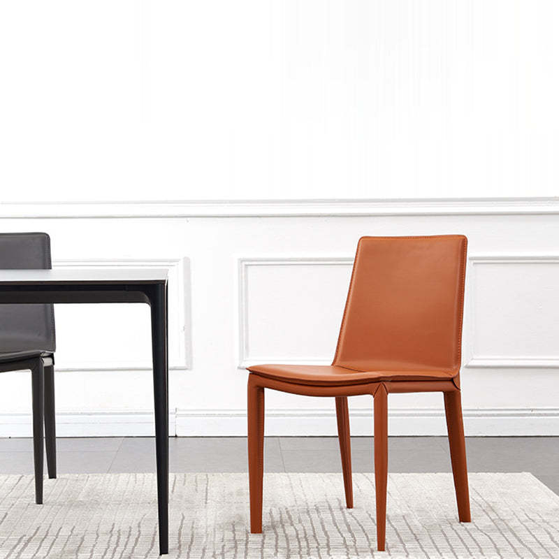 Contemporary Leather Steel Chair