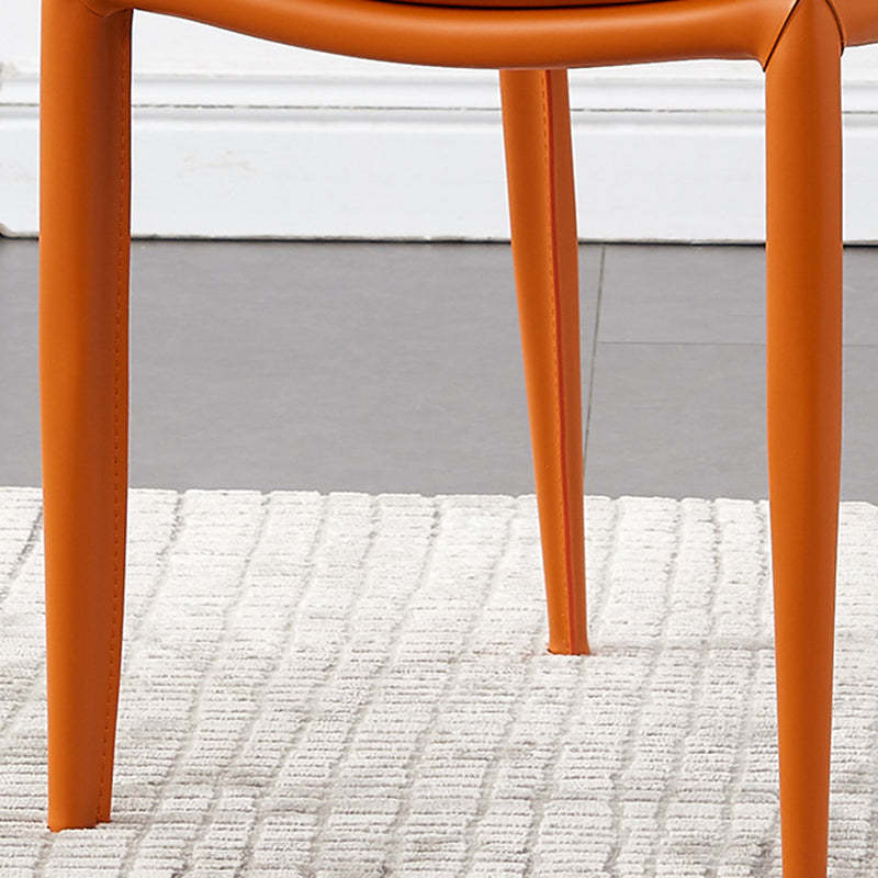 Contemporary Leather Steel Chair
