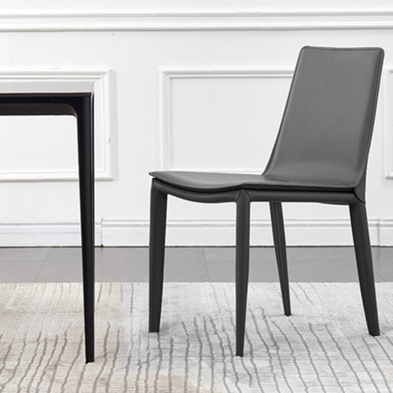 Contemporary Leather Steel Chair