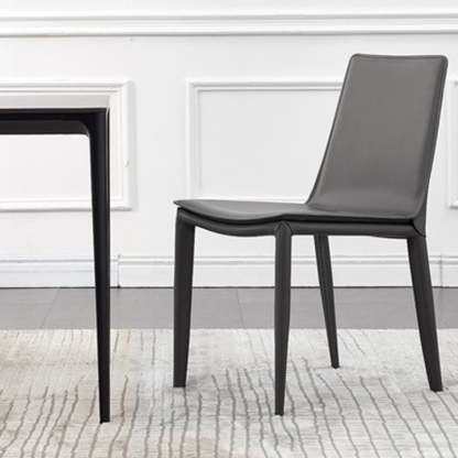 Contemporary Leather Steel Chair