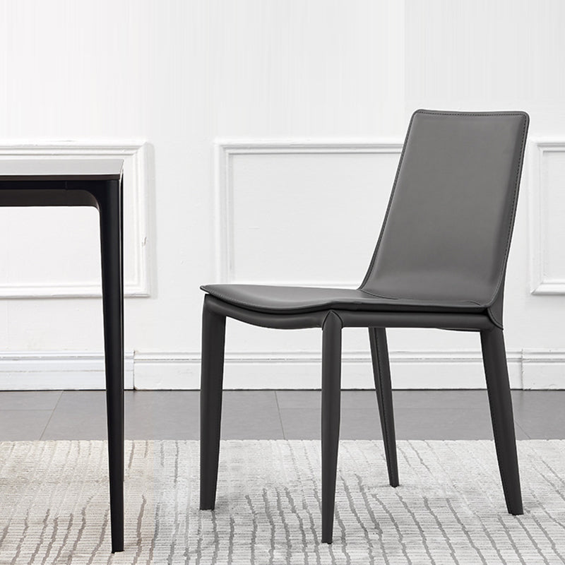 Contemporary Leather Steel Chair