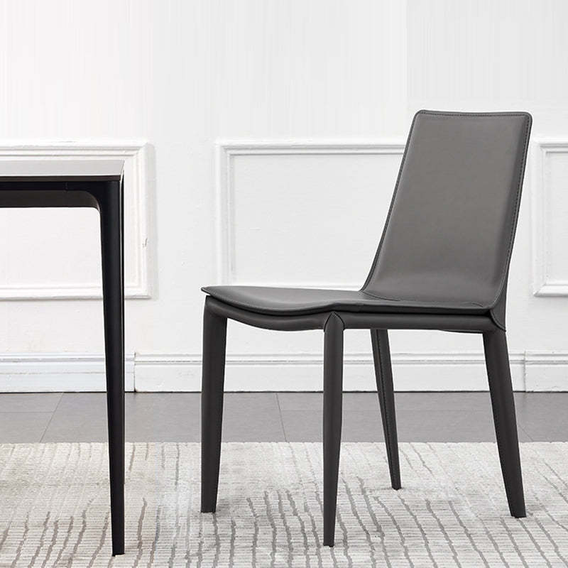 Contemporary Leather Steel Chair