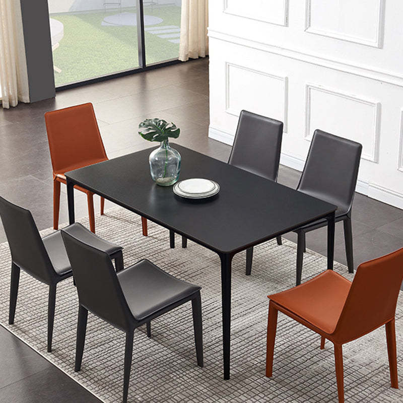 Contemporary Leather Steel Chair