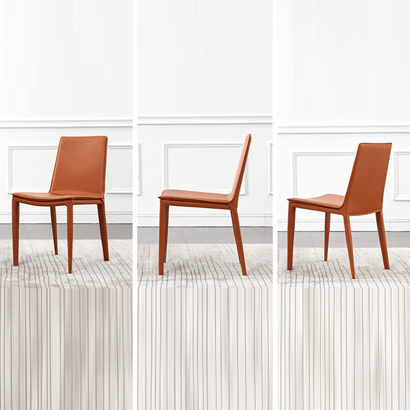 Contemporary Leather Steel Chair