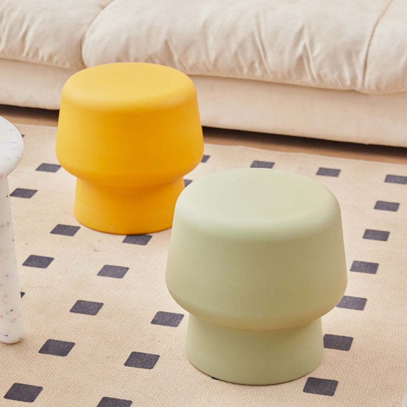Nordic Round Plastic Footstool