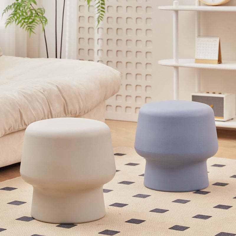 Nordic Round Plastic Footstool