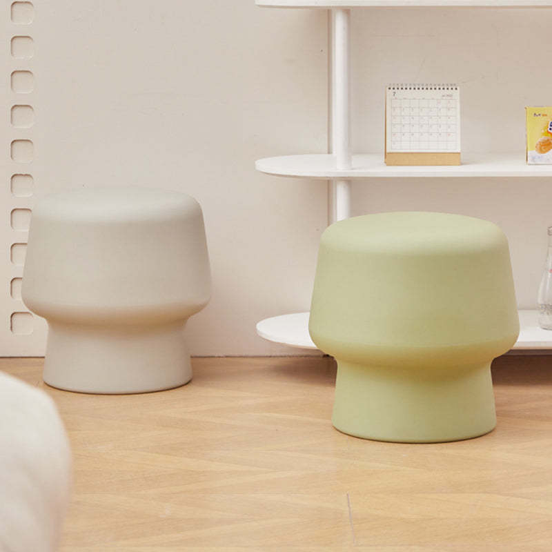 Nordic Round Plastic Footstool