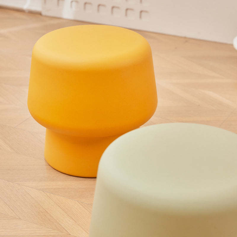 Nordic Round Plastic Footstool
