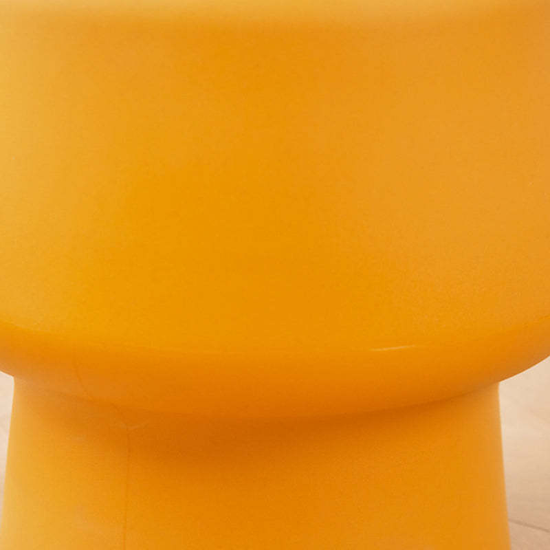 Nordic Round Plastic Footstool — Pink