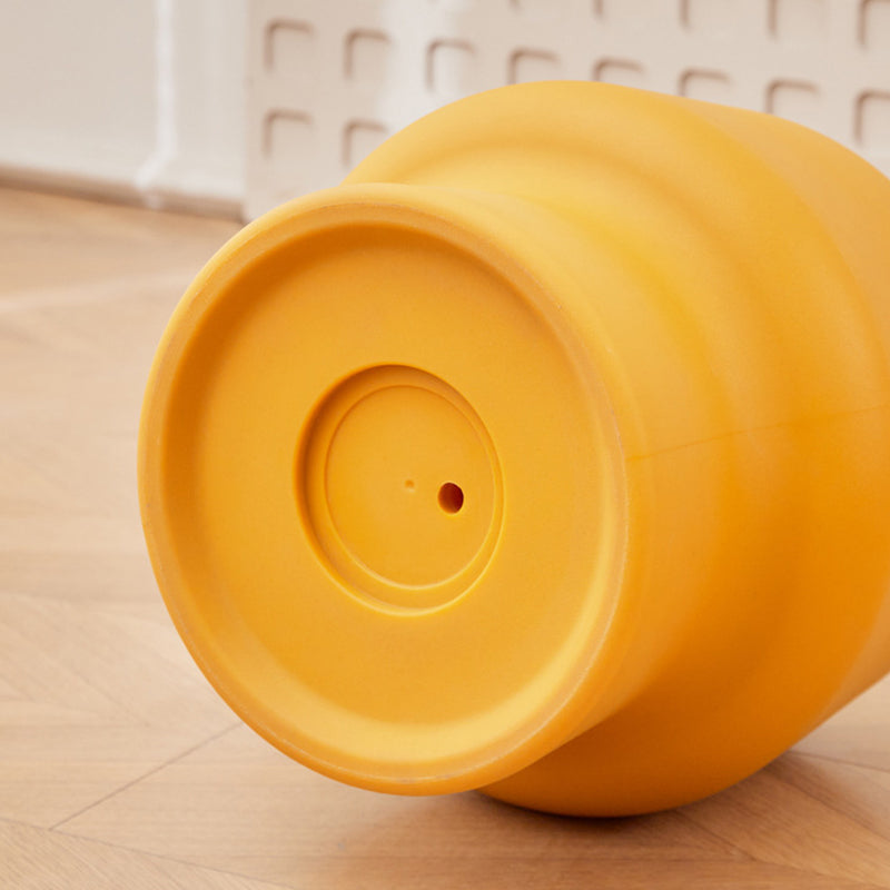 Nordic Round Plastic Footstool — Matcha
