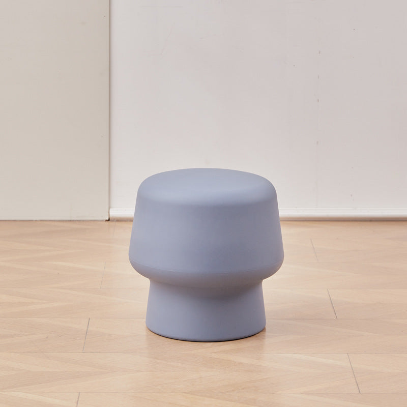 Nordic Round Plastic Footstool — Yellow