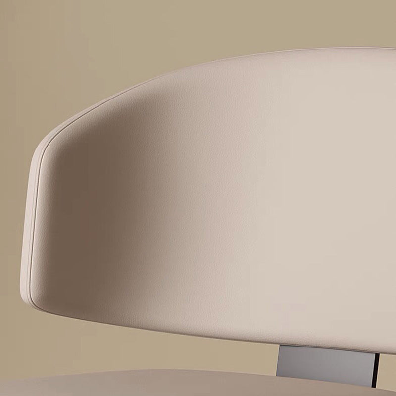 Nordic Square Leather Steel Chair