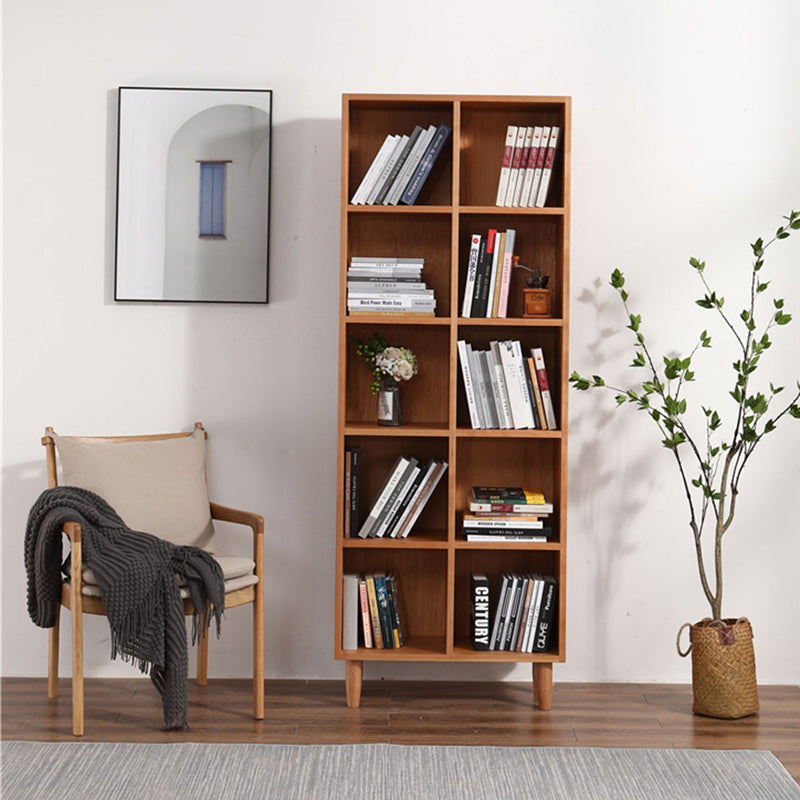 Scandinavian Square Wood Fabric Armchair