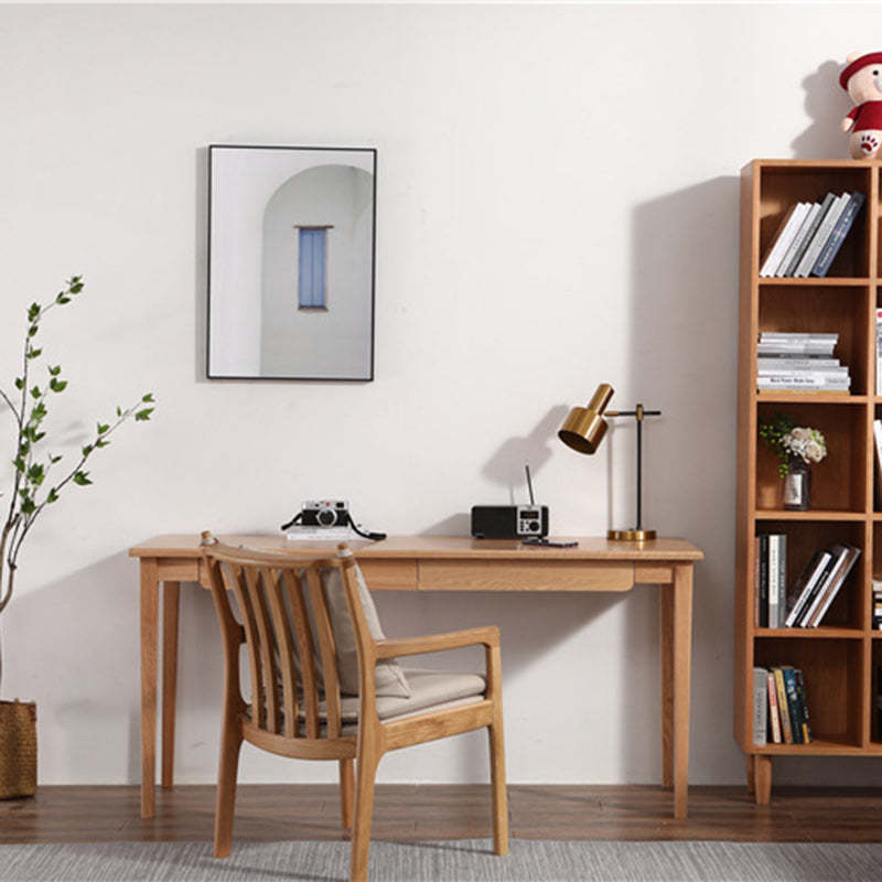 Scandinavian Square Wood Fabric Armchair