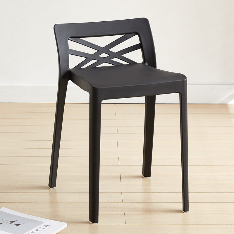 Contemporary Backless Plastic Chair