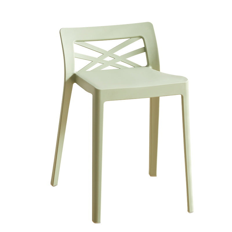 Contemporary Backless Plastic Chair