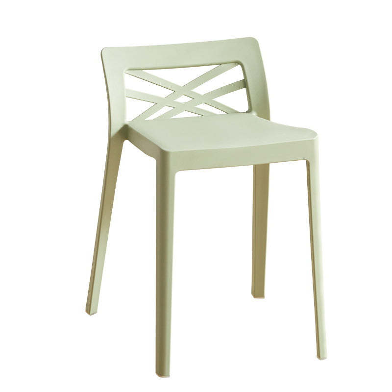 Contemporary Backless Plastic Chair