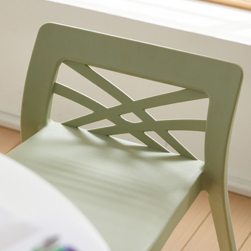 Contemporary Backless Plastic Chair