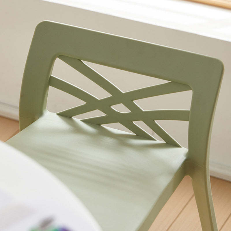 Contemporary Backless Plastic Chair