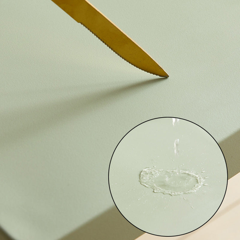 Contemporary Backless Plastic Chair — Khaki