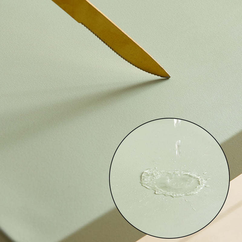 Contemporary Backless Plastic Chair — Khaki