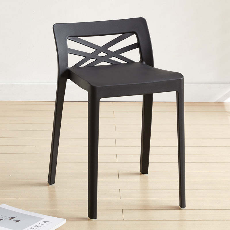 Contemporary Backless Plastic Chair