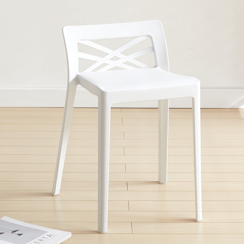 Contemporary Backless Plastic Chair