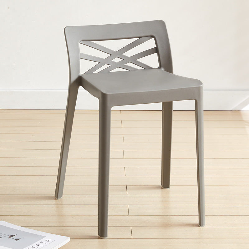 Contemporary Backless Plastic Chair