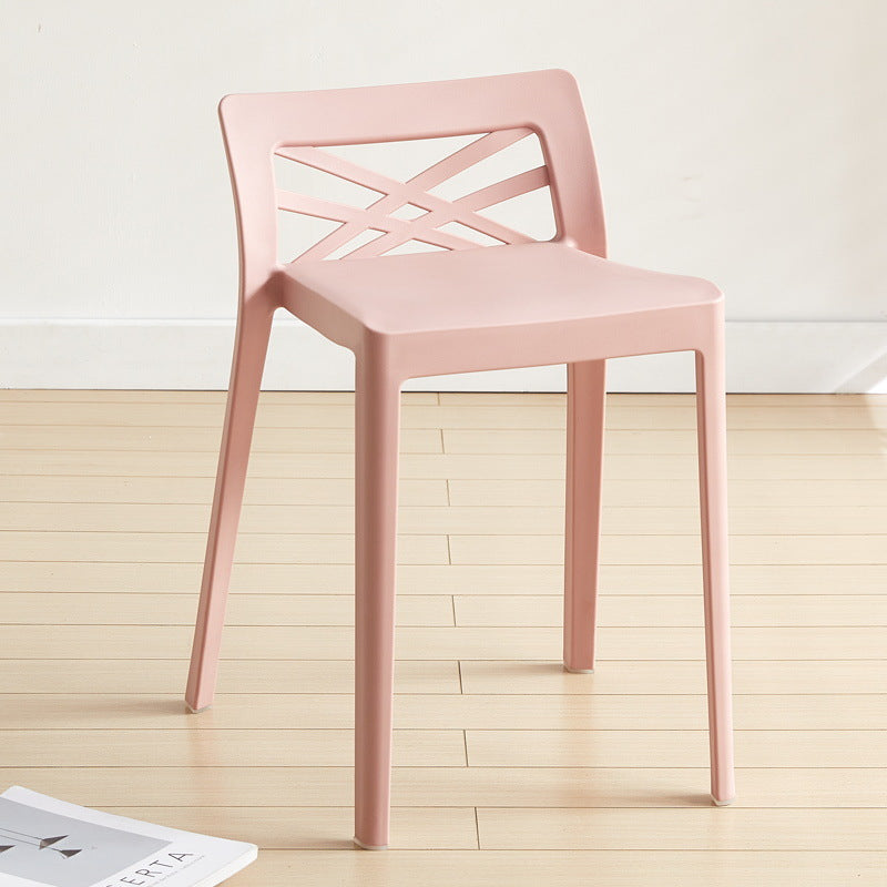 Contemporary Backless Plastic Chair