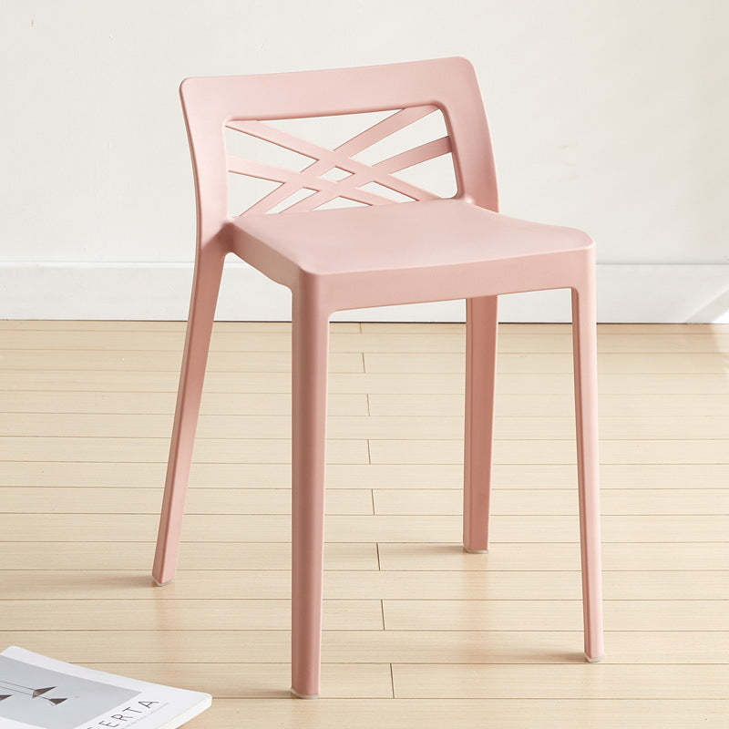 Contemporary Backless Plastic Chair