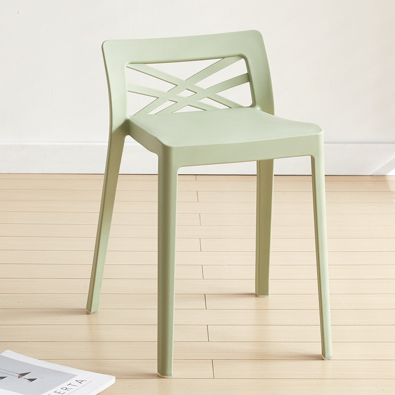 Contemporary Backless Plastic Chair