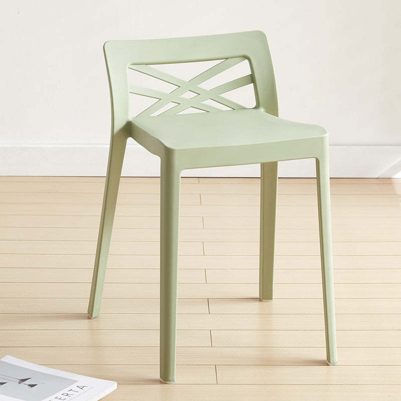 Contemporary Backless Plastic Chair