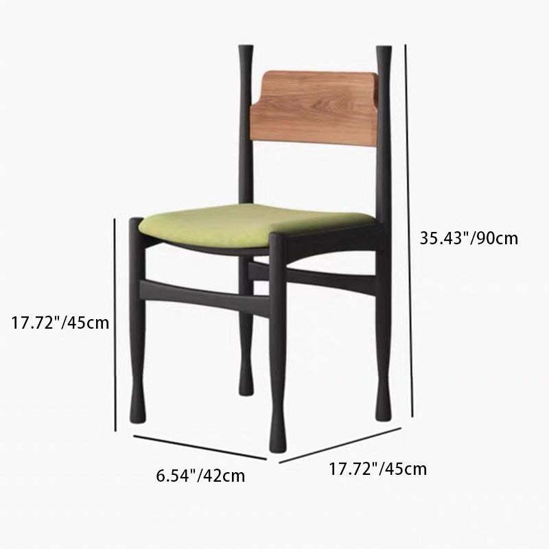 Vintage Fabric Wood Armchair