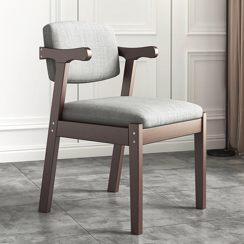 Nordic Fabric Wood Armchair