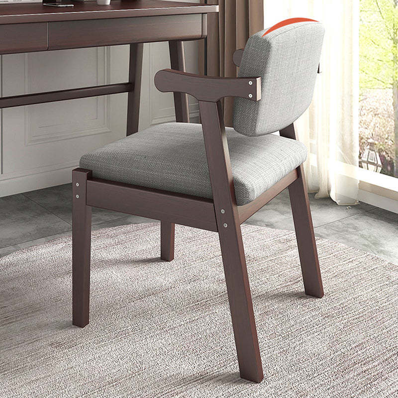 Nordic Fabric Wood Armchair