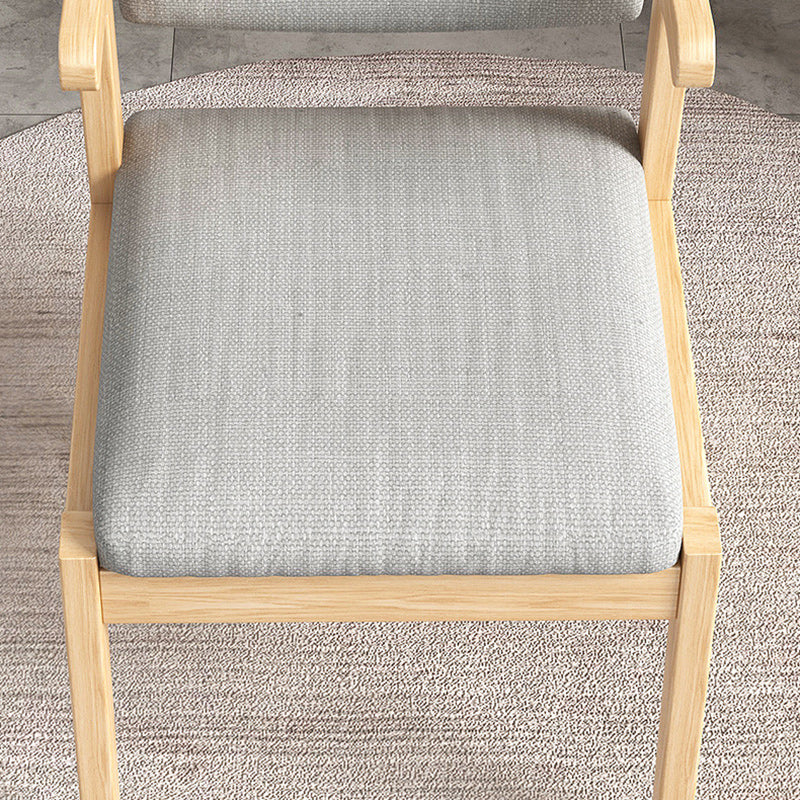 Nordic Fabric Wood Armchair