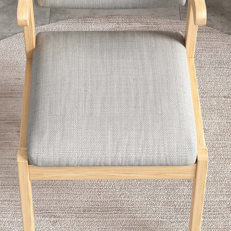 Nordic Fabric Wood Armchair