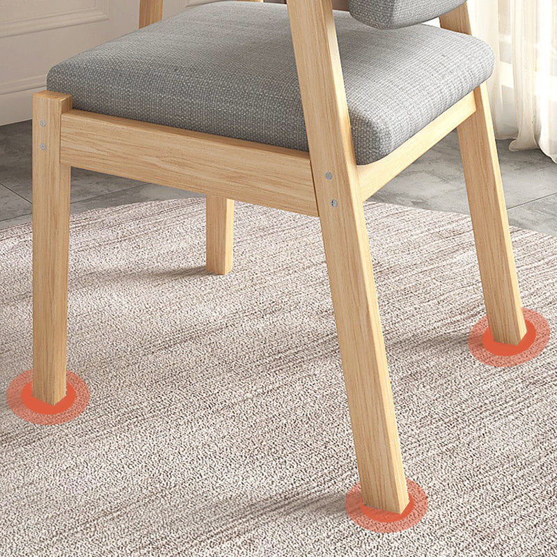 Nordic Fabric Wood Armchair