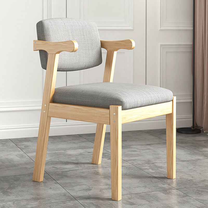 Nordic Fabric Wood Armchair — Wood