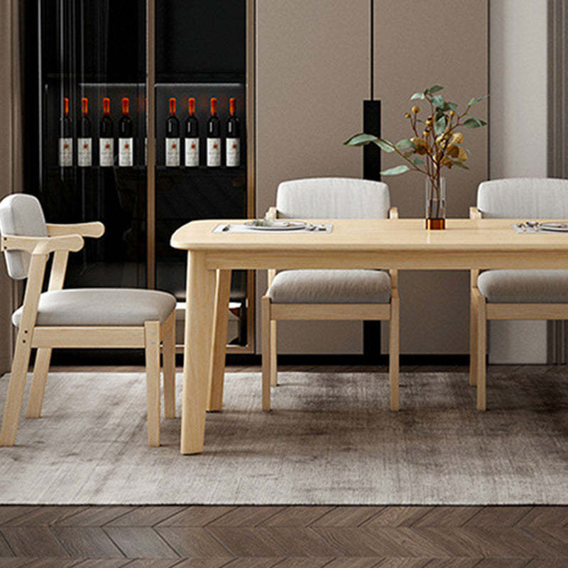 Nordic Fabric Wood Armchair